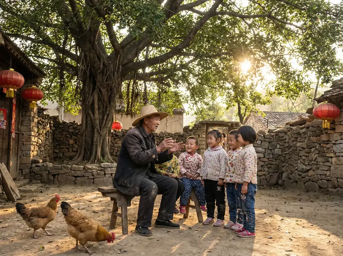 老人在大榕树下给孩子们讲故事 - 金瓶梅在线观看完整电影版 乡村记忆
